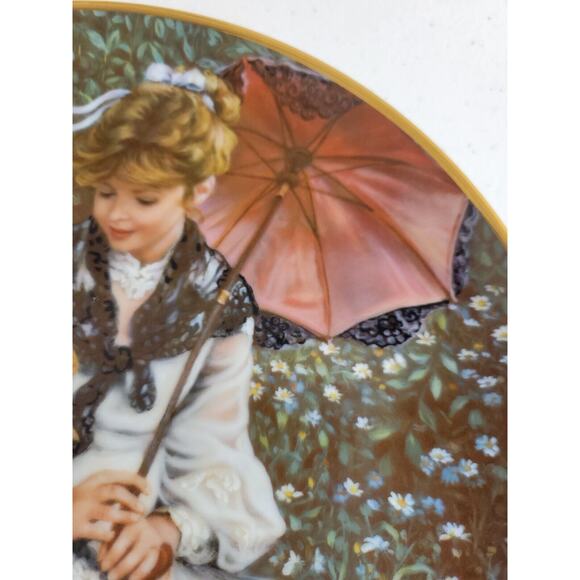 Vintage Reco 1988 "A Time Together" by Sandra Kuck Collectible Plate 9" #1947TT - Picture 7 of 9